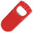 Открывалка  "Кулачок" красная, 9,5х4,5х1,2 см;  фростированный пластик/ тампопечать (красный)